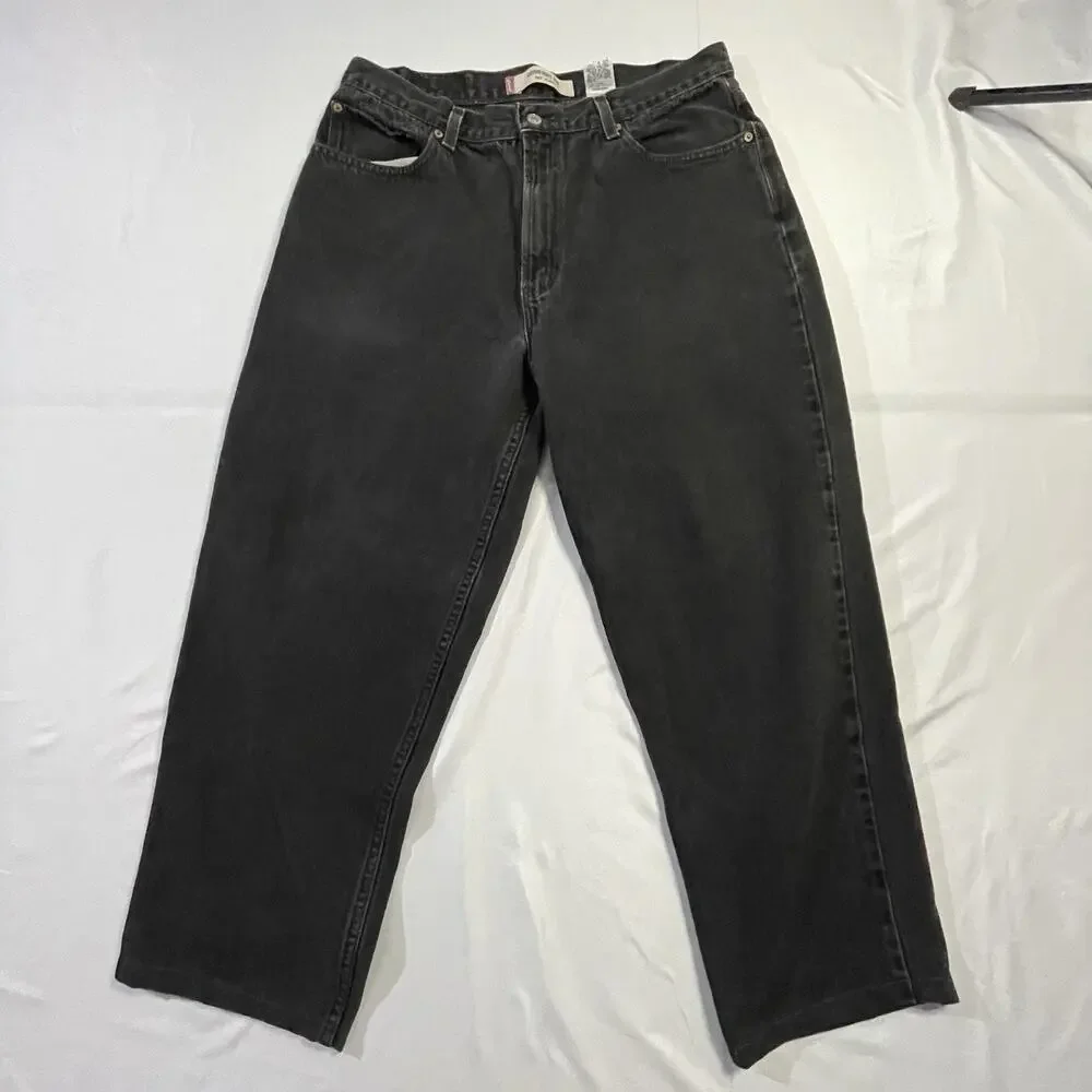 Vintage Levis 560 Black Jeans 36x30 Mens Actual 34x27 Loose Tapered Y2K